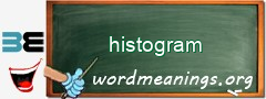 WordMeaning blackboard for histogram